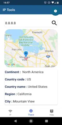 IP Location android App screenshot 1